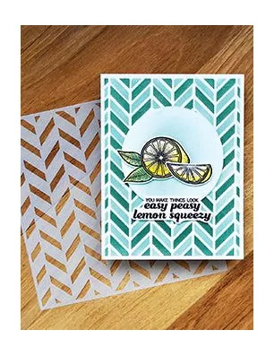 POCHOIRS : Pochoir 15x15 'Ranger - Simon Hurley Create' Flip Flop Chevron