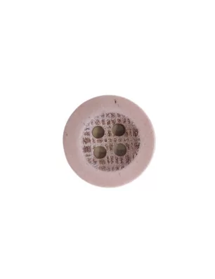 SCRAPBOOKING : Bouton en bois 4 trous '3B Com' 15 mm