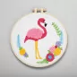Kit Broderie 'Docrafts - Simply Make' Flamant rose