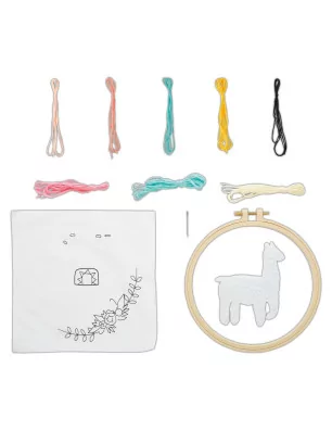 ART DU FIL : Kit Broderie 'Docrafts - Simply Make' Lama
