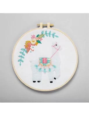 ART DU FIL : Kit Broderie 'Docrafts - Simply Make' Lama
