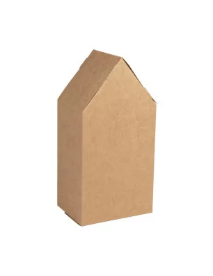 SUPPORTS A DECORER : Lot de 3 boîtes à monter 'Rayher' Maison Kraft 20x10x7.5 cm