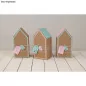 Lot de 3 boîtes à monter 'Rayher' Maison Kraft 20x10x7.5 cm Lot de 3 boîtes à monter 'Rayher' Maison Kraft 20x10x7.5 cm