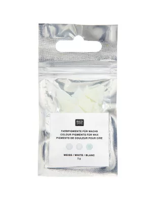 BIEN ETRE : Sachet de 5g de Colorant pour cire 'Rico Design' Blanc