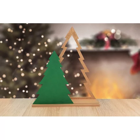 Scène de noël en bois 'Gomille' Sapins