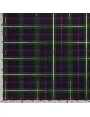 ART DU FIL : Tissu gabardine '3B Com' Diamants Vert foncé 142 cm par 50 cm (à la coupe)