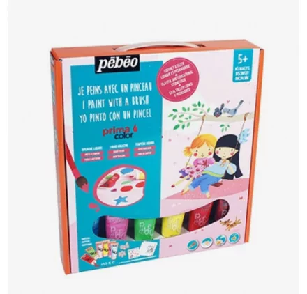 PEINTURES GOUACHES : Coffret Mini atelier de peinture gouache 'Pébéo - Primacolor' Girly PEINTURES GOUACHES : Coffret Mini atelier de peinture gouache 'Pébéo - Primacolor' Girly