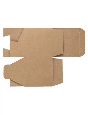 SUPPORTS A DECORER : Lot de 6 boîtes à monter 'Rayher' Kraft 7.5x7.5x7.5 cm