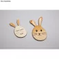 Lot de 4 lapins en bois 'Rayher' 8 cm à 12 cm Lot de 4 lapins en bois 'Rayher' 8 cm à 12 cm