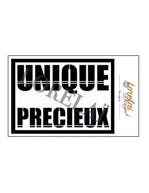 POCHOIRS : Pochoir 10x15 cm 'Lorelaï Design - Carpe Diem' Unique