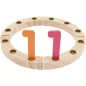 Chiffres en bois de 0 à 9 'Rico Design' Multicolore 11pièces