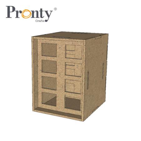 RANGEMENT : Organisateur en MDF pour marqueurs 'Pronty Crafts' 11x15x13 cm