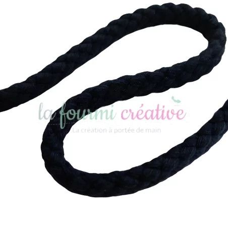 ART DU FIL : Cordon rond '3B Com' Bleu marine 1 cm x 1 m