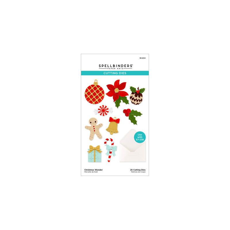 DIES DECOUPE ET GAUFRAGE : 26 Dies/Matrices de découpe 'Spellbinders' Merveille de Noël DIES DECOUPE ET GAUFRAGE : 26 Dies/Matrices de découpe 'Spellbinders' Merveille de Noël