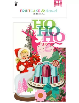 Bonnes affaires -70% : 54 die-cuts 'Fancy Pants - Fruitcake & Tinsel' Ephemera 1