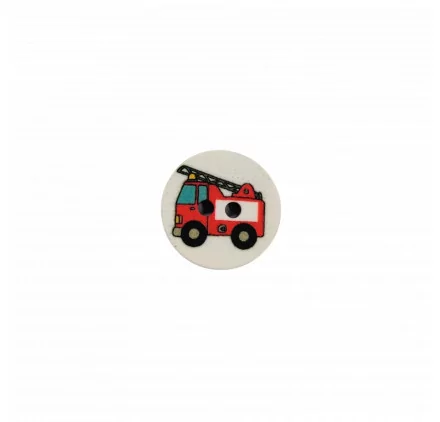 SCRAPBOOKING : Bouton en plastique 2 trous '3B Com' Camion de pompier 15 mm SCRAPBOOKING : Bouton en plastique 2 trous '3B Com' Camion de pompier 15 mm