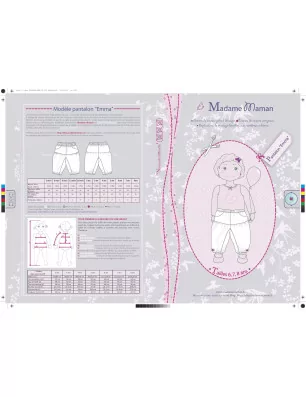 ART DU FIL : Patron de couture 'Madame Maman' Pantalon Emma