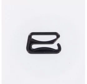 ART DU FIL : Lot de 4 crochets soutien-gorge '3B Com' Noir 16 mm