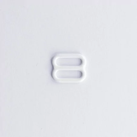 ART DU FIL : Lot de 4 Barrettes soutien-gorge '3B Com' Blanc 10 mm