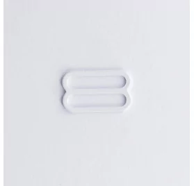 ART DU FIL : Lot de 4 Barrettes soutien-gorge '3B Com' Blanc 16 mm