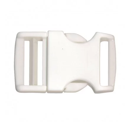 ART DU FIL : Boucle banane en plastique '3B Com' Blanc 16 mm ART DU FIL : Boucle banane en plastique '3B Com' Blanc 16 mm