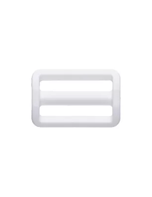 ART DU FIL : Boucle de serrage en plastique '3B Com' Blanc Rectangulaire avec tige 20 mm