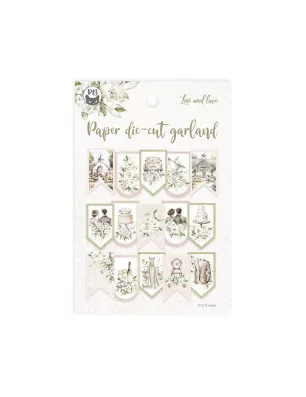 SCRAPBOOKING : Lot de 15 die-cuts 'P13 - Love and Lace' Guirlande