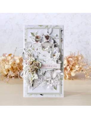SCRAPBOOKING : Lot de 15 die-cuts 'P13 - Love and Lace' Guirlande