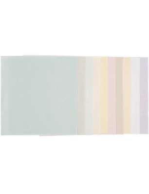 ART DU FIL : Lot de 10 coupons de tissu 20x20 cm 'Rico Design' Pastel Colours Mix