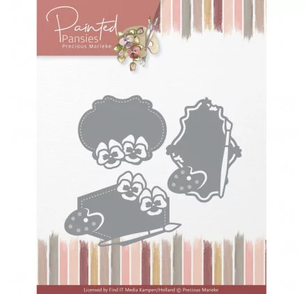 OUTILLAGE & MACHINES : Dies / Matrices de découpe 'Precious Marieke' Pansies Labels