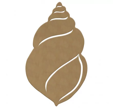 SUPPORTS A DECORER : Coquillage en bois 'Gomille' 17x29 cm