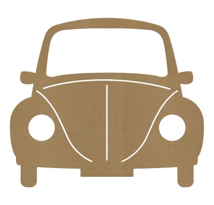 SUPPORTS A DECORER : Photobooth en bois 'Gomille' Voiture 93x82 cm