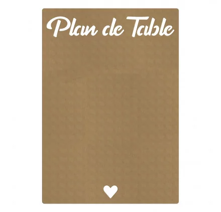 SUPPORTS A DECORER : Plan de table en bois 'Gomille' 57x82 cm SUPPORTS A DECORER : Plan de table en bois 'Gomille' 57x82 cm