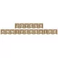 Fanions en bois 'Gomille' Joyeux Anniversaire