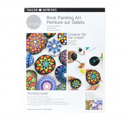 KITS CREATIFS : Kit créatif 'Daler Rowney' Peinture sur galets KITS CREATIFS : Kit créatif 'Daler Rowney' Peinture sur galets