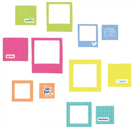 CHIPBOARDS : Chipboards 'HA PI Little Fox - Colorful Life'