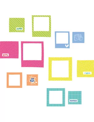 CHIPBOARDS : Chipboards 'HA PI Little Fox - Colorful Life'