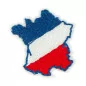 Ecusson à thermocoller 'Com'1 idée' Carte de France 2.5x2.3 cm Ecusson à thermocoller 'Com'1 idée' Carte de France 2.5x2.3 cm