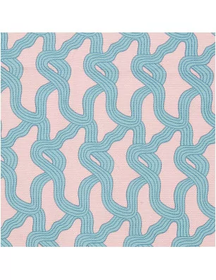 ART DU FIL : Coupon de tissu canevas 'Rico Design' Mycélium Rose 50x140 cm