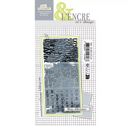 TAMPONS A MONTER : Plaque de texture en caoutchouc 'L'encre et l'Image - Collection 56' Mots d'Artistes TAMPONS A MONTER : Plaque de texture en caoutchouc 'L'encre et l'Image - Collection 56' Mots d'Artistes