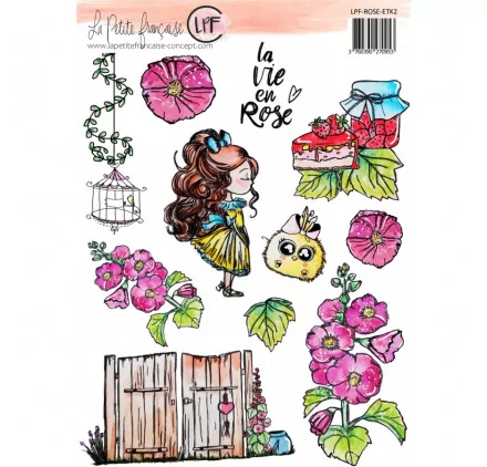 SCRAPBOOKING : Planche de motifs à découper 'La Petite Française - Harmonie' 2
