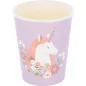Lot de 10 gobelets en carton 'Artemio' Liberty Licorne 270 ml