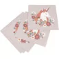 Lot de 10 Serviettes 30x30 'Artemio - Artemio Party' Liberty Licorne