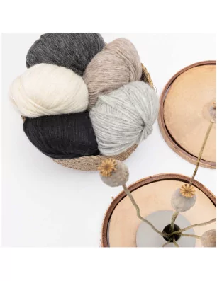 ART DU FIL : Pelote de laine 'Rico Design - Luxury Baby Alpaca + Merino Chunky' Cannelle 50g 130m