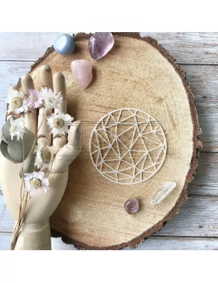 POCHOIRS : Masque rond 'Chou & Flowers - Dans la lune' Connexion