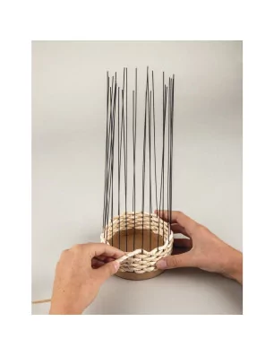 ART DU FIL : Corde torsadée en feuilles de maïs 'Rayher' 5 mm x 10 m