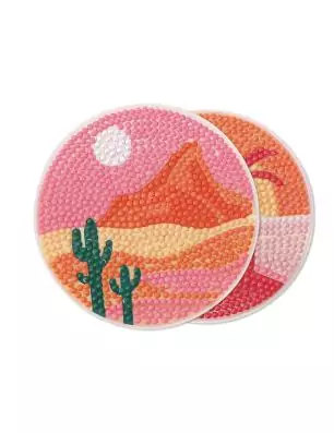 ENFANTS : Kit Diamond Painting 'Graine créative' 6 sous-verres