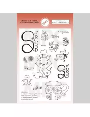 SCRAPBOOKING : 17 Tampons transparents 'Mes P'tits Ciseaux' Bredele & Co