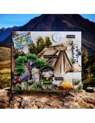 OUTILLAGE & MACHINES : Dies / Matrices de découpe 'AALL and Create' Campout Magic 103
