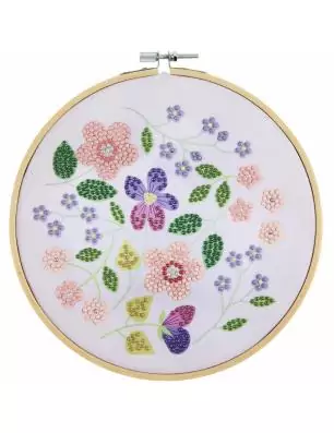 DECORATION : Kit Diamond Painting sur toile 'Rico Design' Fleurs 20 cm